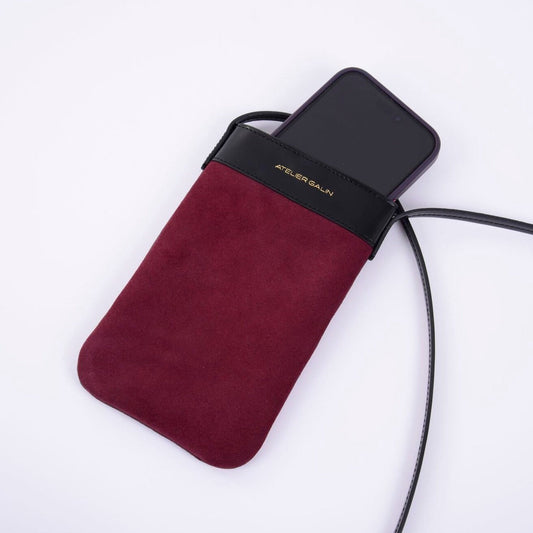 Mila Phone Bag - Deep Red