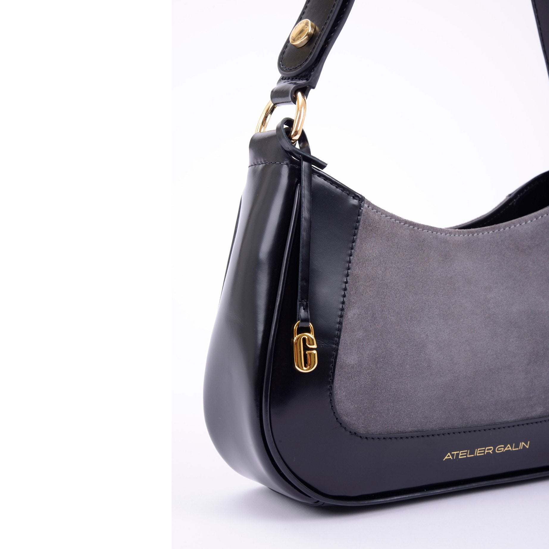 Jasmine Hobo Bag - Gris - Atelier Galin