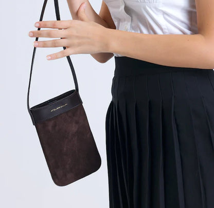 Mila Phone Bag - Choco - Atelier Galin